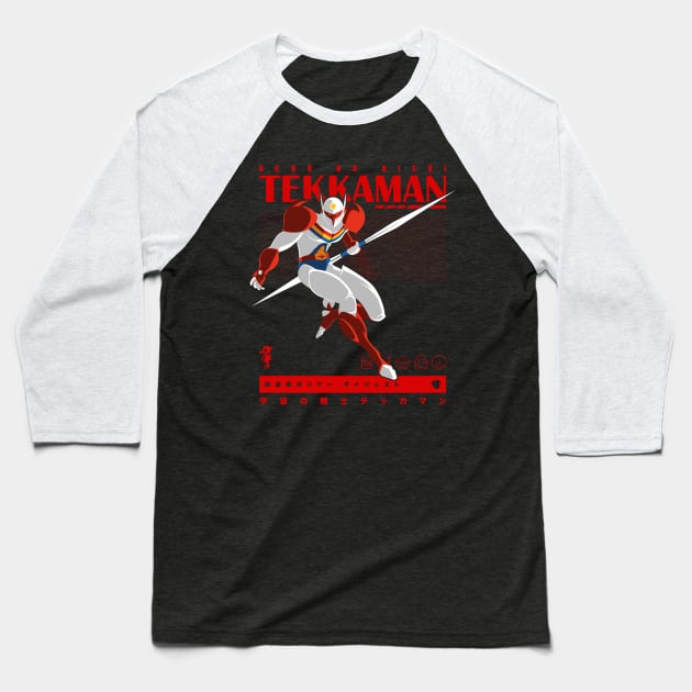 190 Tekkaman Cover Baseball T-Shirt by Yexart